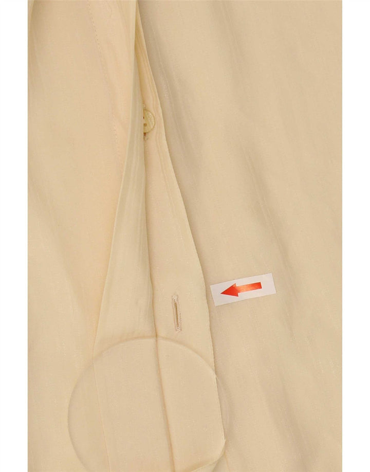 Vintage mujer camisa blusa talla 45 grande beige