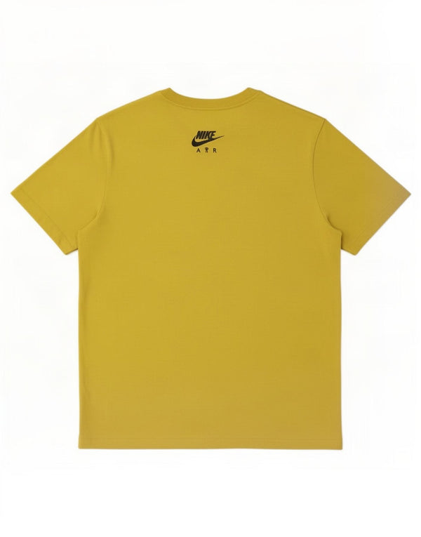 Nike Camiseta gráfica para hombre Top grande de algodón amarillo