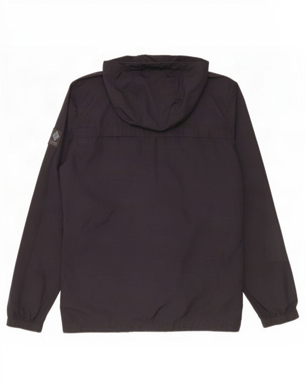 Columbia Chaqueta impermeable con capucha para hombre UK 36 Small Poliéster azul marino