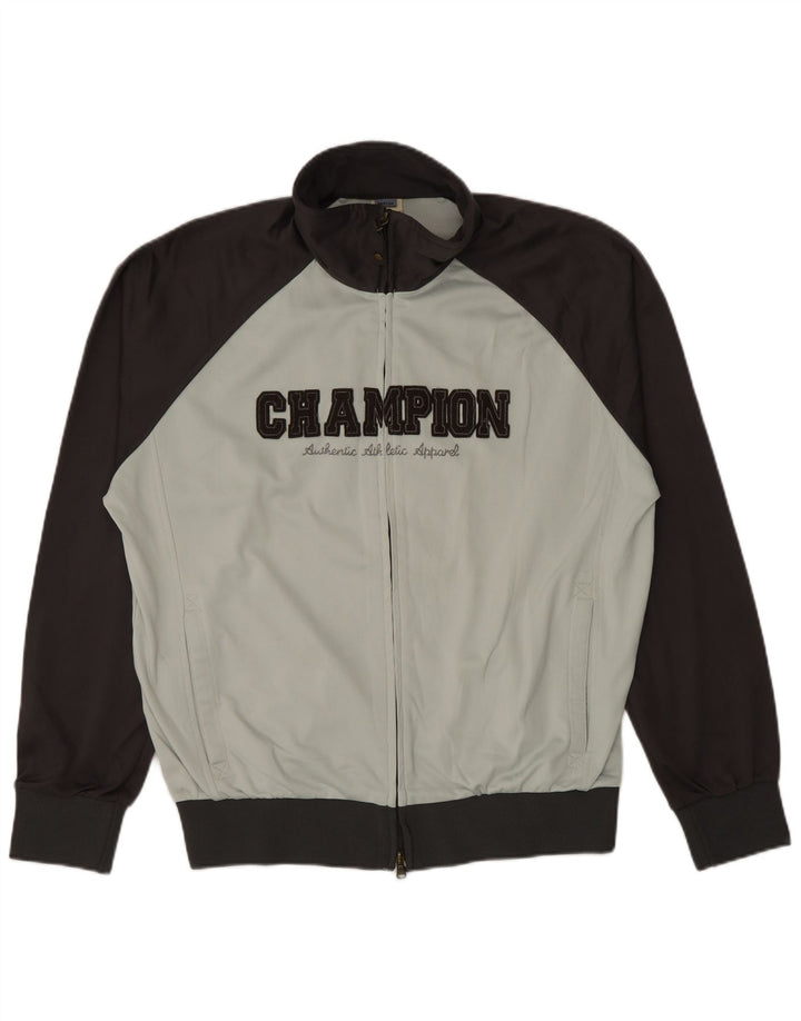 Champion Chaqueta Top De Chándal Con Gráfico Gris Medio Colorblock