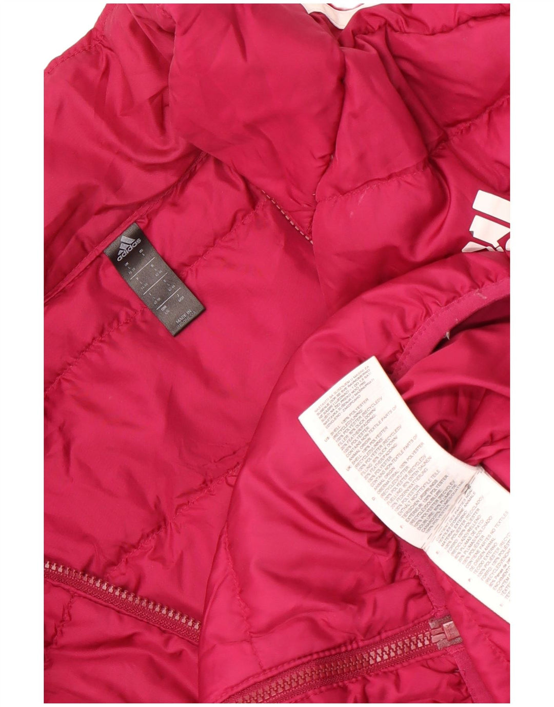 Adidas Chaqueta Acolchada Mujer UK 16/18 Grande Rosa Poliéster