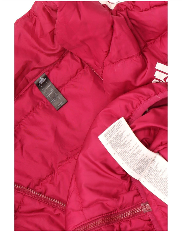 Adidas Chaqueta Acolchada Mujer UK 16/18 Grande Rosa Poliéster
