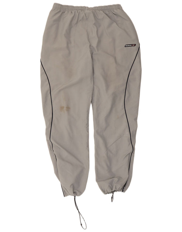 Reebok Pantalones De Chándal Para Hombre Joggers Large Gris Poliéster