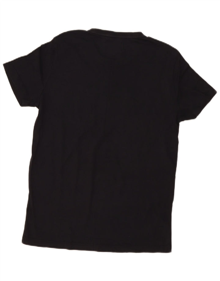 Calvin Klein Camiseta gráfica para hombre Top mediano de algodón negro