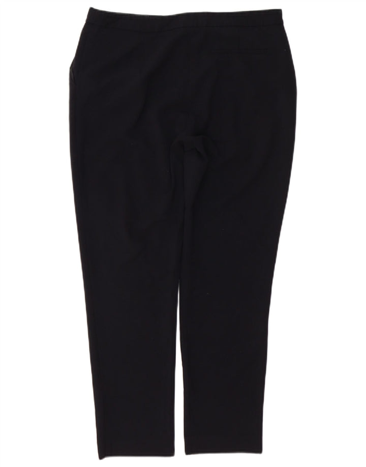 Oasis Pantalones chinos rectos para mujer UK 12 Medium W32 L26 Poliéster negro