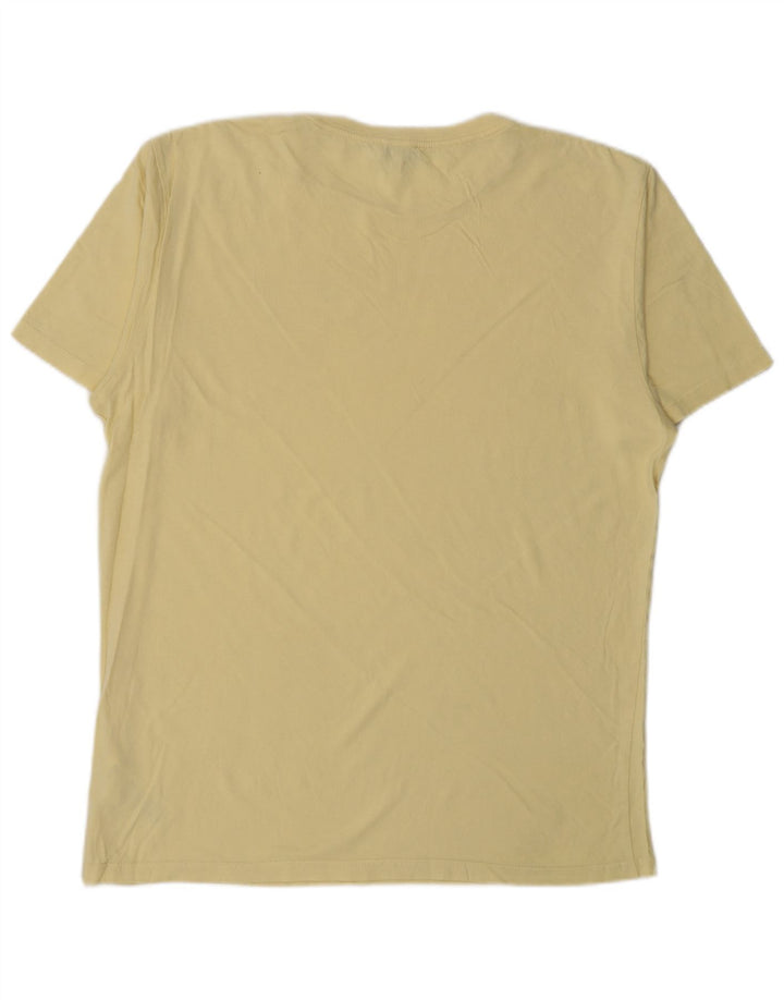 Camiseta Reiss Hombre Top Medium Amarillo Algodón