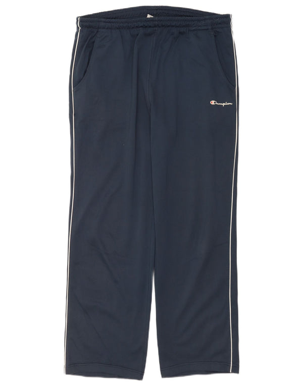 Champion Pantalón De Chándal Para Hombre Grande Azul Marino Poliéster