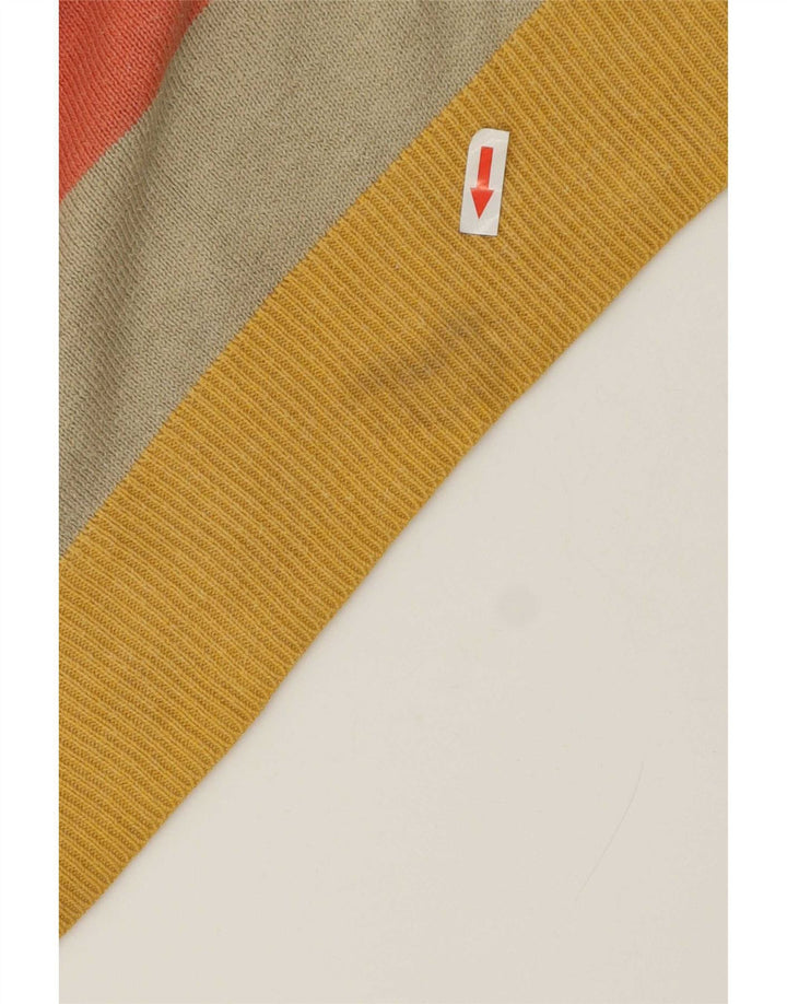 Quiksilver Jersey con cuello barco para hombre, talla mediana, multicolor, a rayas