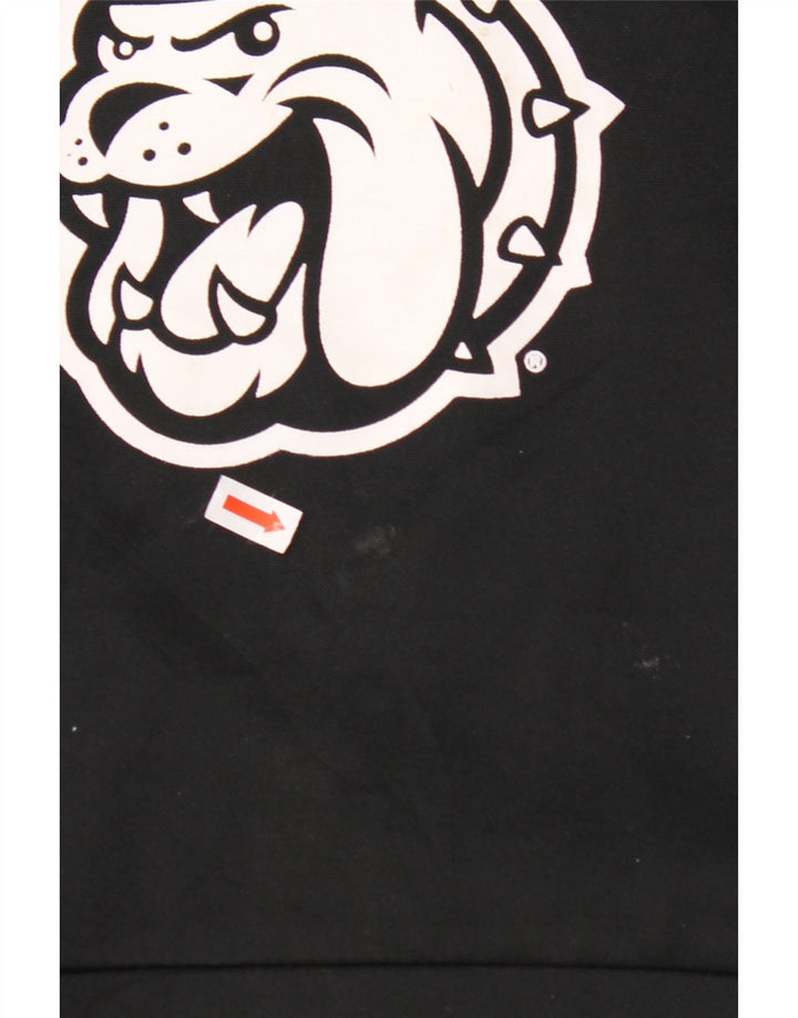 NIKE Sudadera con capucha Dri Fit Graphic para hombre, talla grande, poliéster negro