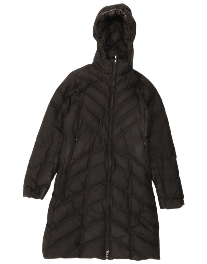 Patagonia Abrigo acolchado con capucha para mujer UK 10 Small Poliéster negro