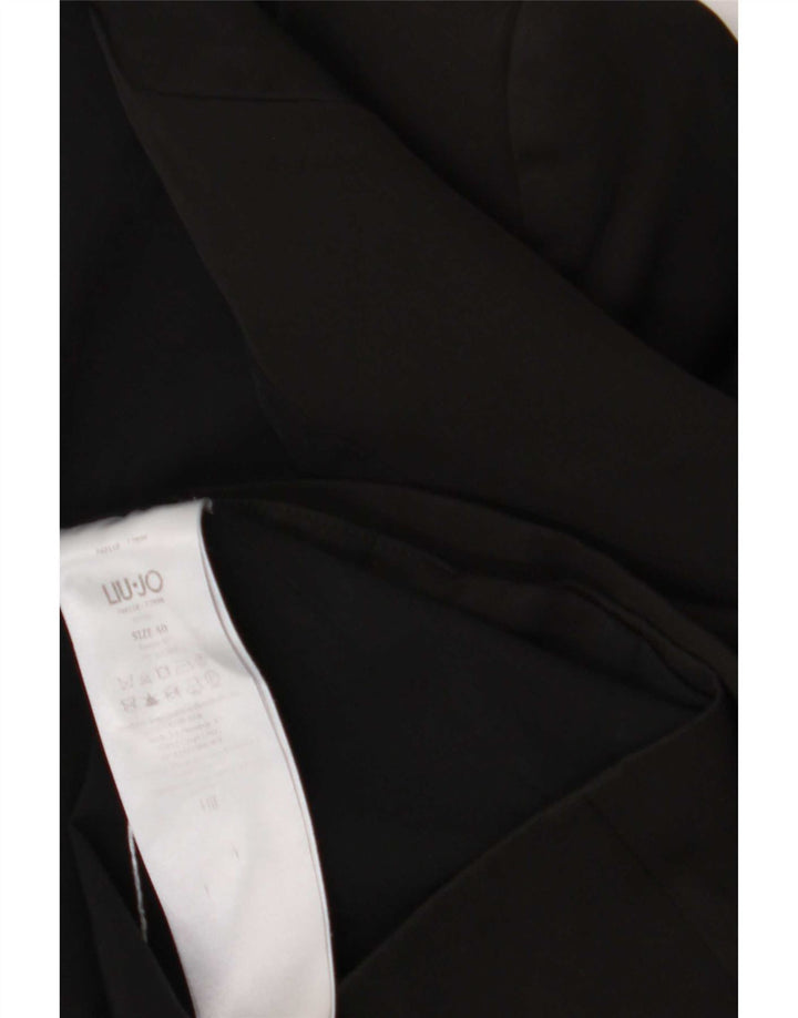 Liu Jo Chaqueta tipo blazer con 1 botón para mujer IT 40 Small Black Poliéster