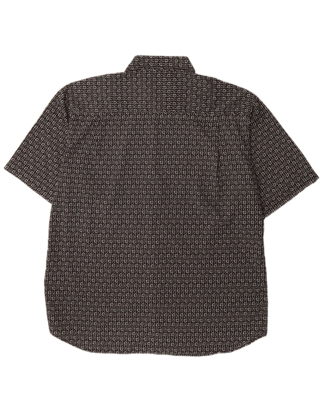 Canda Camisa Manga Corta Hombre XL Poliéster Geométrico Negro