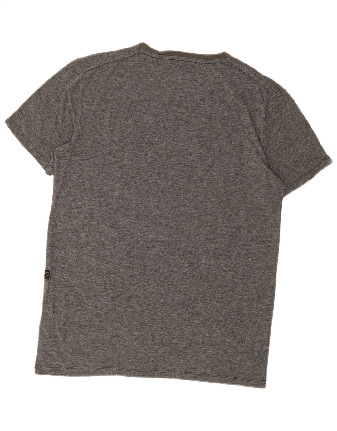 G-STAR Camiseta gráfica para hombre Top grande de algodón gris
