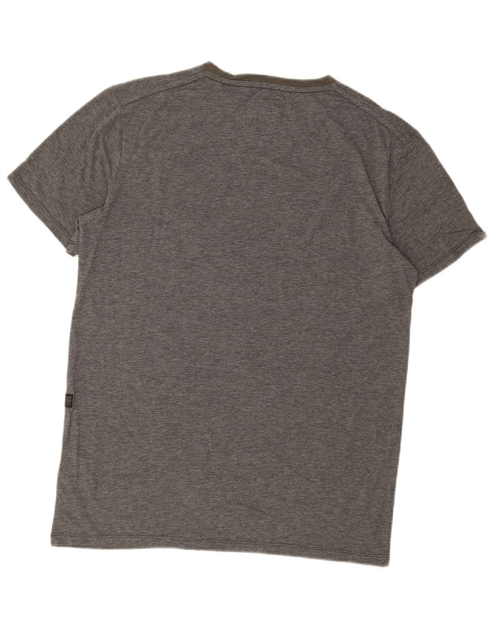 G-STAR Camiseta gráfica para hombre Top grande de algodón gris