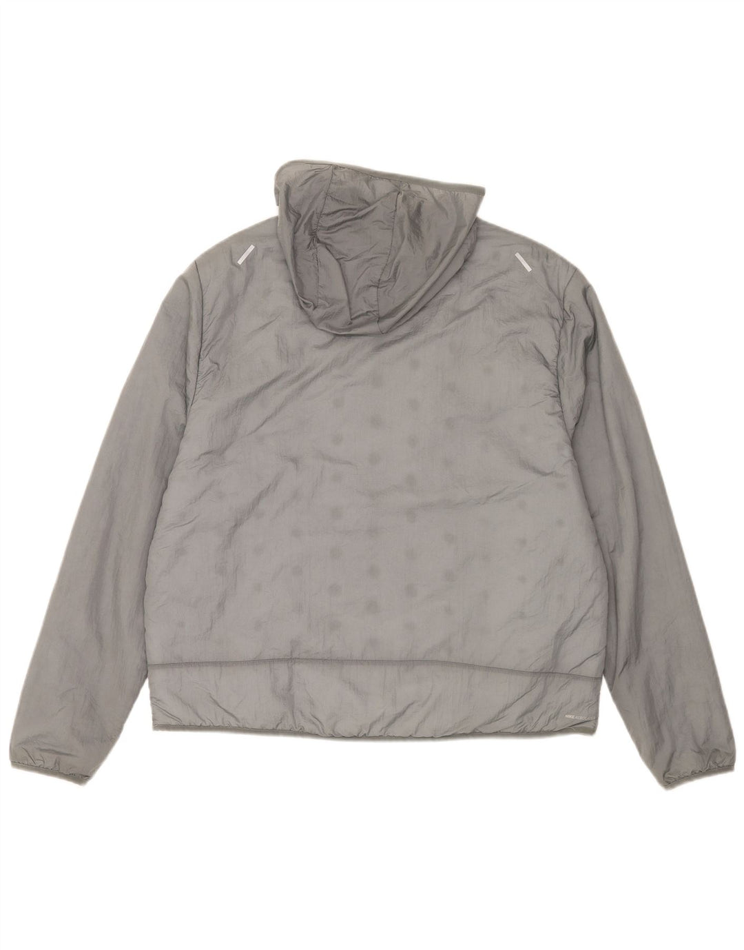 Nike Chaqueta acolchada con capucha para hombre UK 42 XL Nylon gris