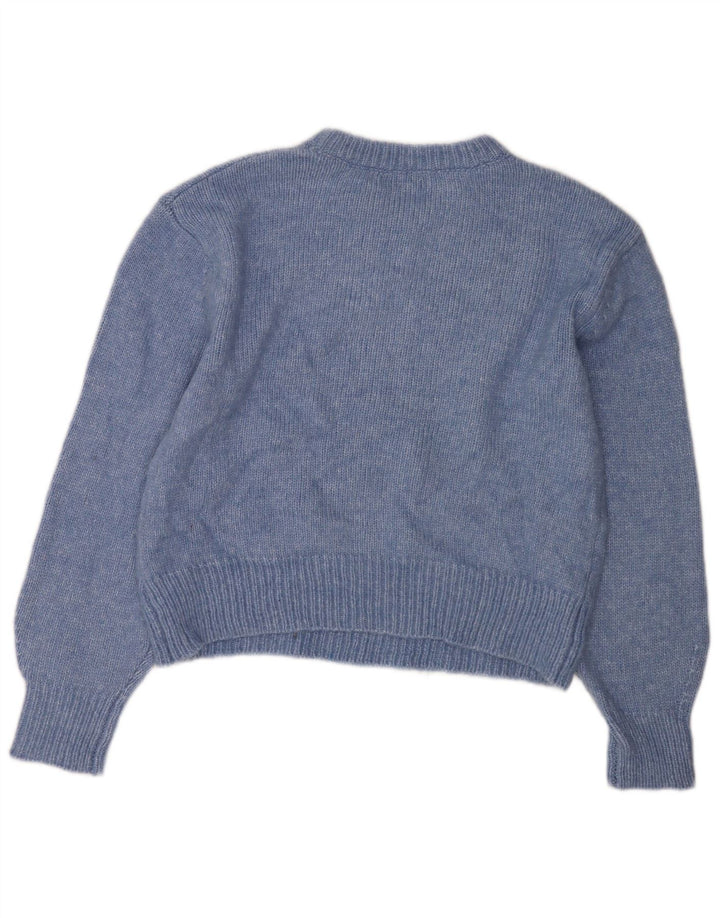 Marks & Spencer Jersey extragrande con cuello redondo para mujer UK 44 Azul medio
