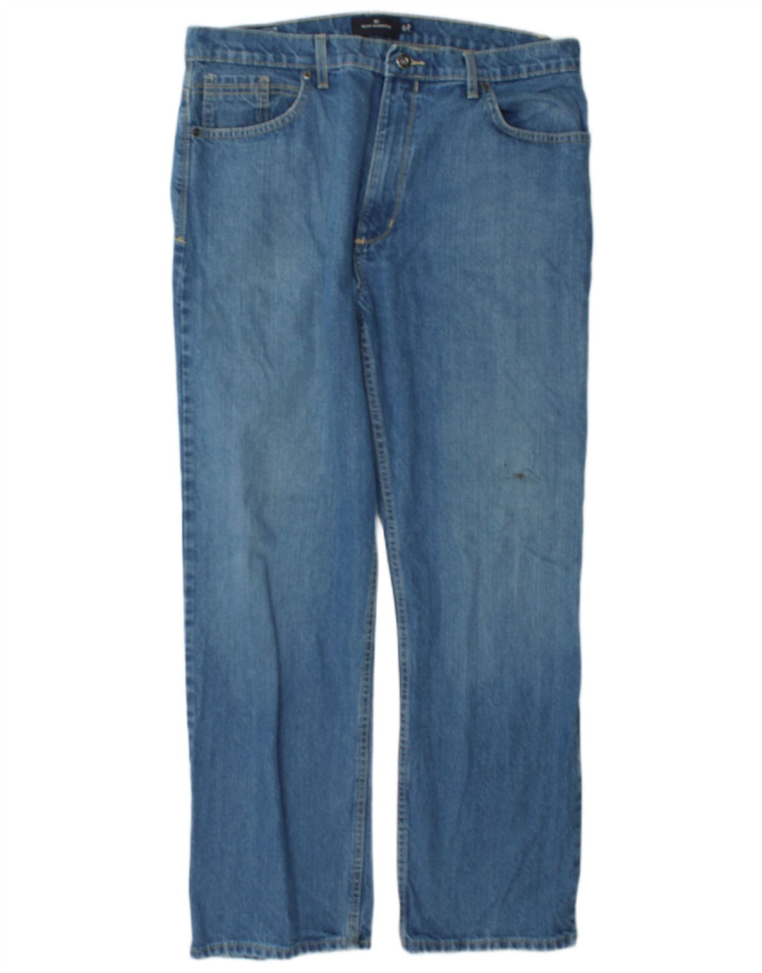 Marks & Spencer Vaqueros rectos azules Harbor para hombre W36 L31 Algodón azul
