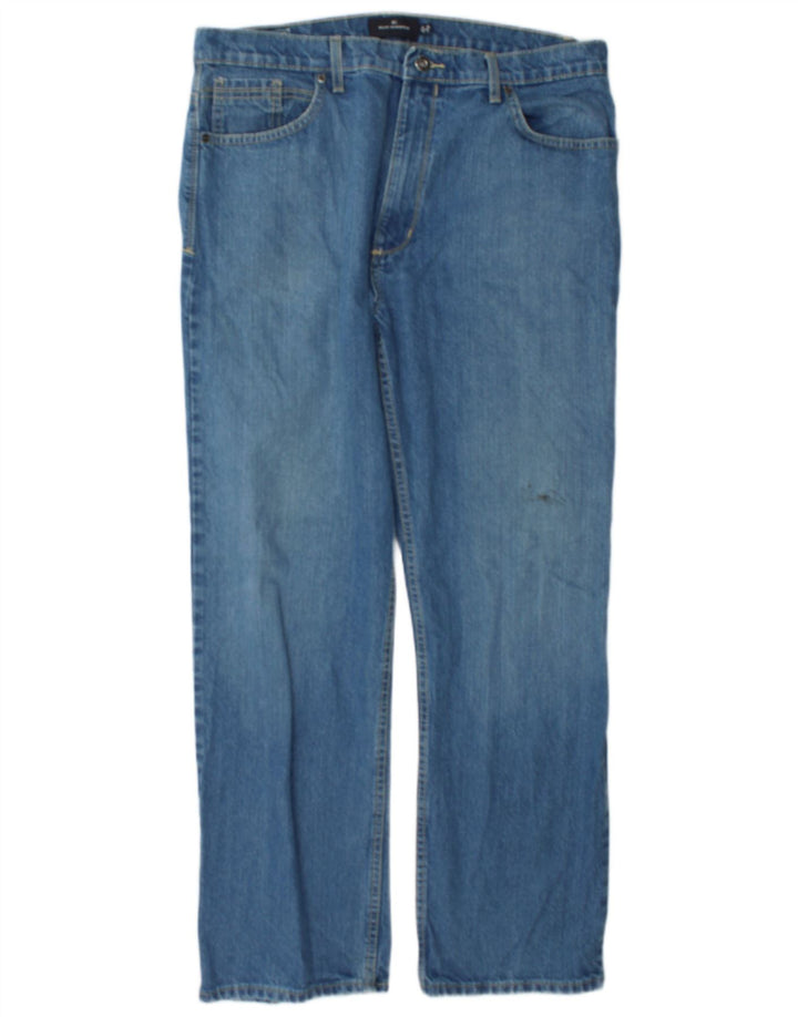 Marks & Spencer Vaqueros rectos azules Harbor para hombre W36 L31 Algodón azul