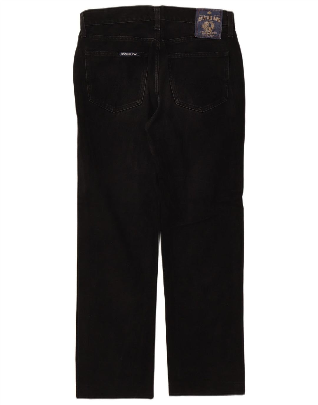 Replay Vaqueros rectos para hombre W34 L28 Algodón negro