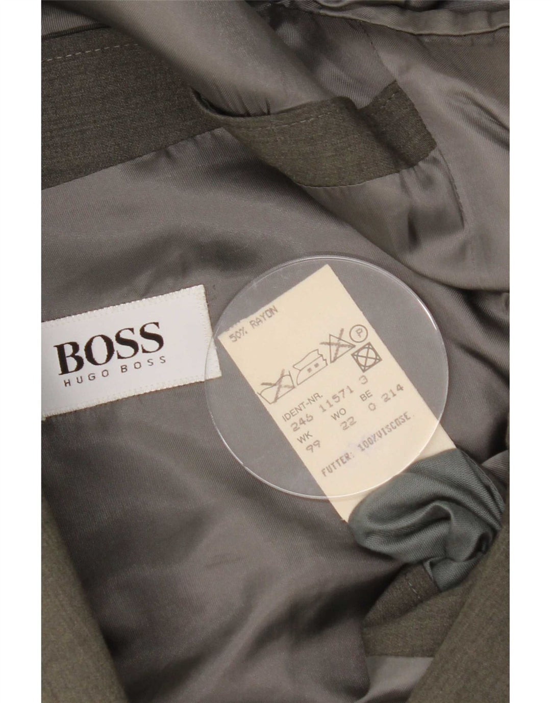 Hugo Boss Chaqueta tipo blazer con doble botonadura para hombre EU 54 2XL Lana gris
