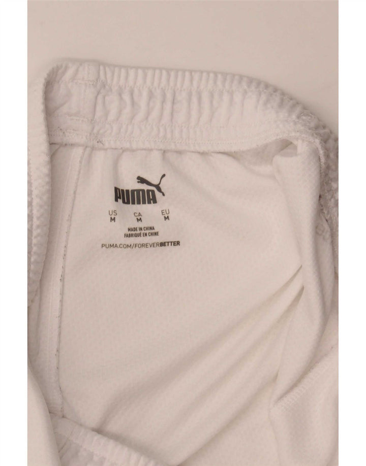 Pantalones cortos deportivos Puma para hombre mediano blanco