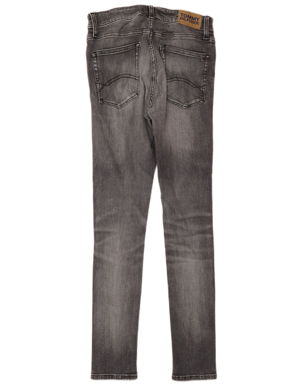 Tommy Hilfiger Vaqueros pitillo para niños 13-14 años W26 L29 Algodón gris