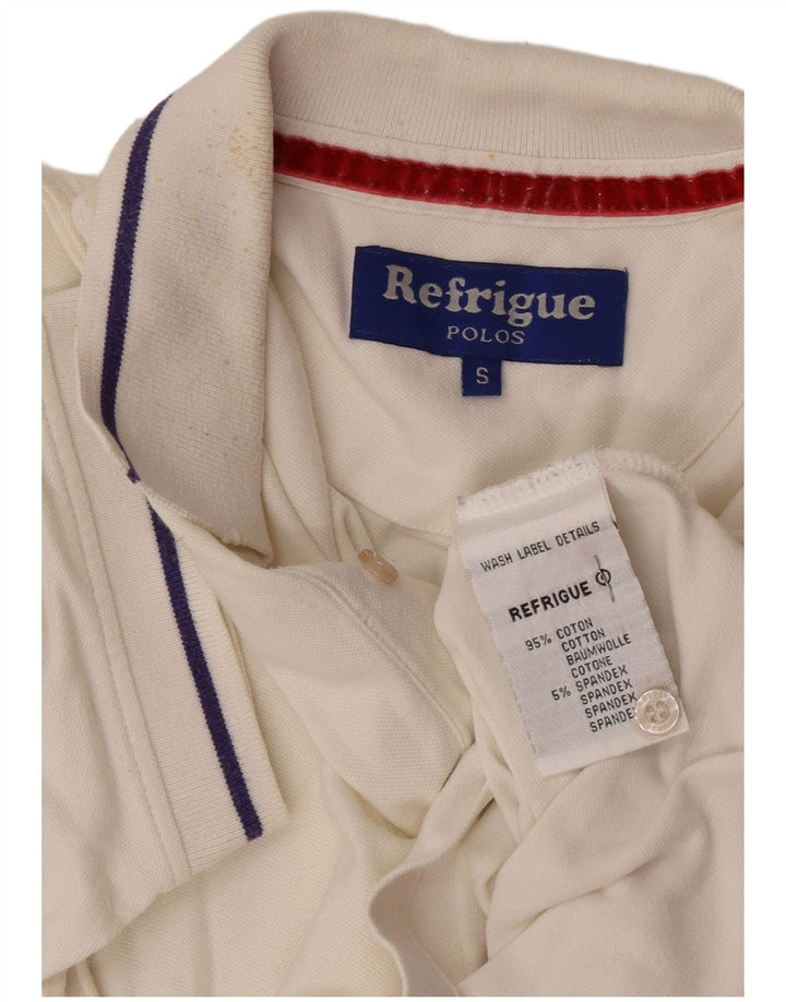 Refrigue Polo Hombre Pequeño Algodón Blanco