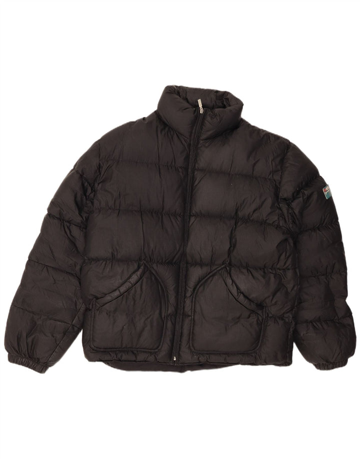 Diesel Chaqueta acolchada con capucha para hombre UK 42 XL Negro