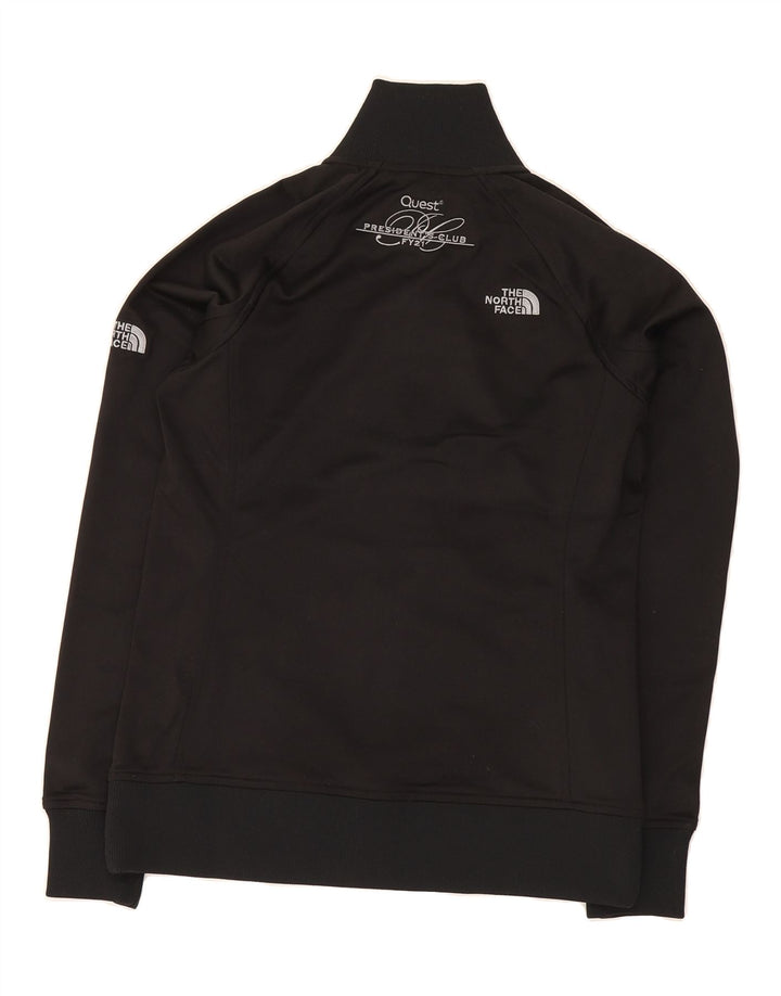 THE NORTH FACE Womens Graphic Tracksuit Top Jacket UK 14 Medium Black Vintage The North Face and Second-Hand The North Face from Messina Hembry 