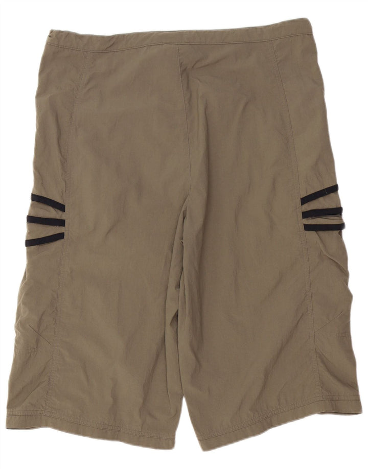 ADIDAS Pantalones cortos cargo para hombre W36 Poliéster caqui grande