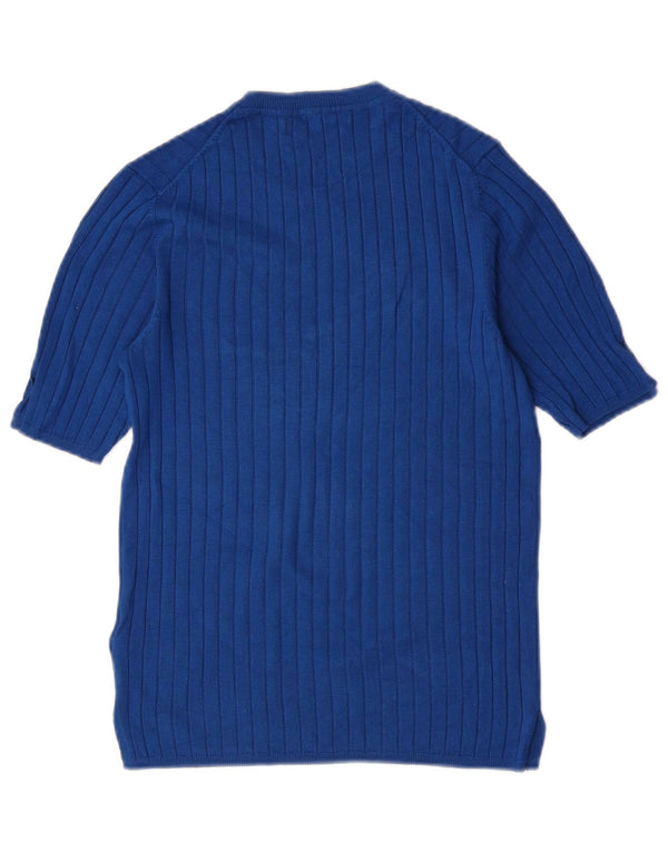 Marks & Spencer - Jersey de cuello redondo para mujer, talla 40, color azul medio