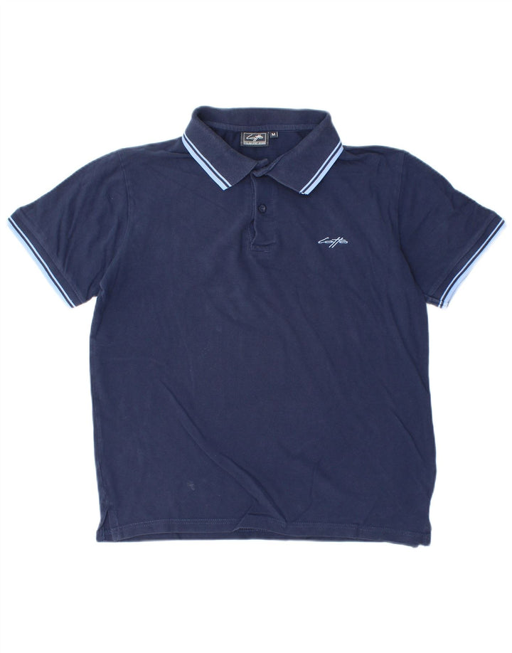 Polo Lotto Hombre Rayas Azul Marino Medio