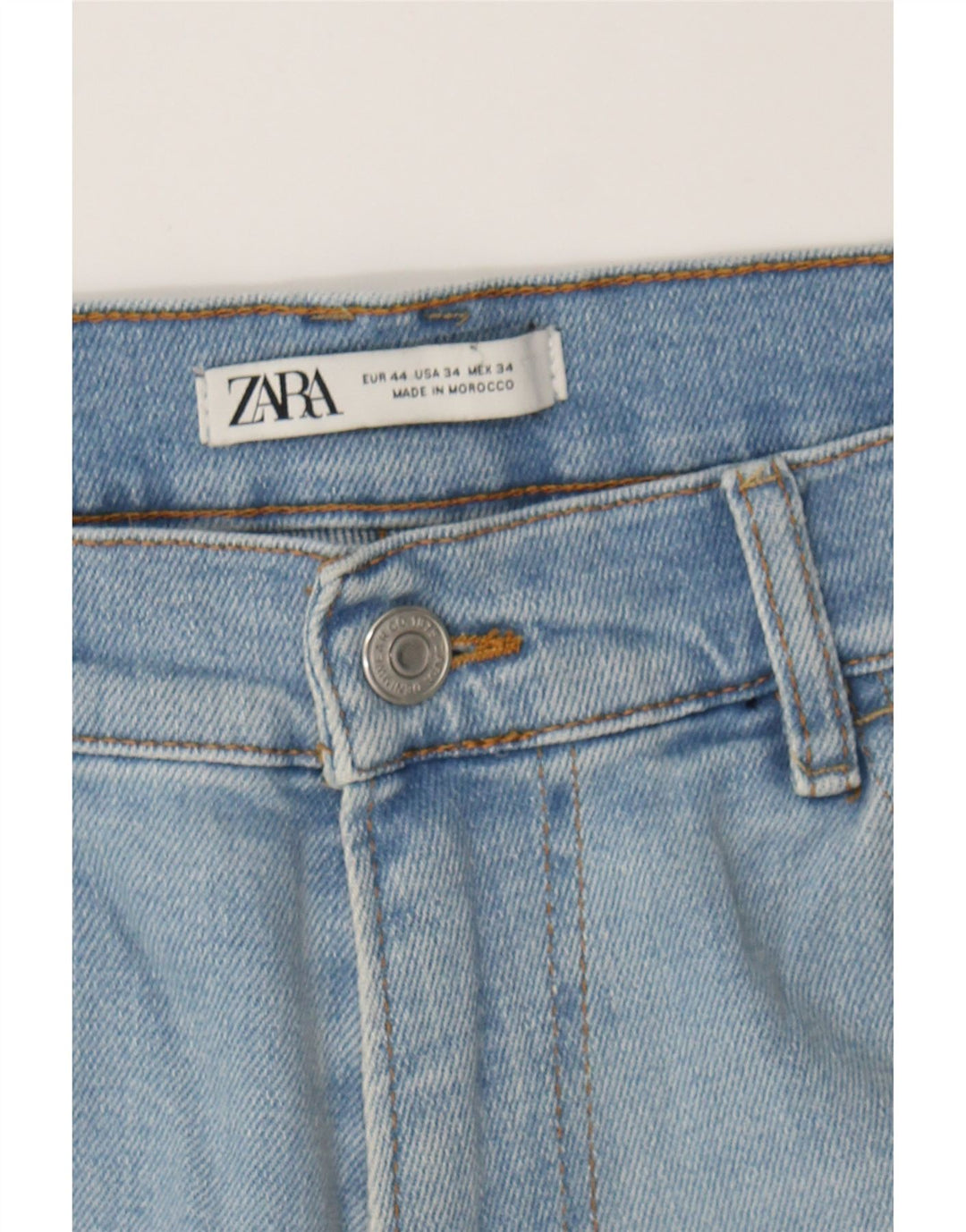 ZARA Mens Slim Jeans EU 44 Large W34 L32 Blue Cotton Vintage Zara and Second-Hand Zara from Messina Hembry 