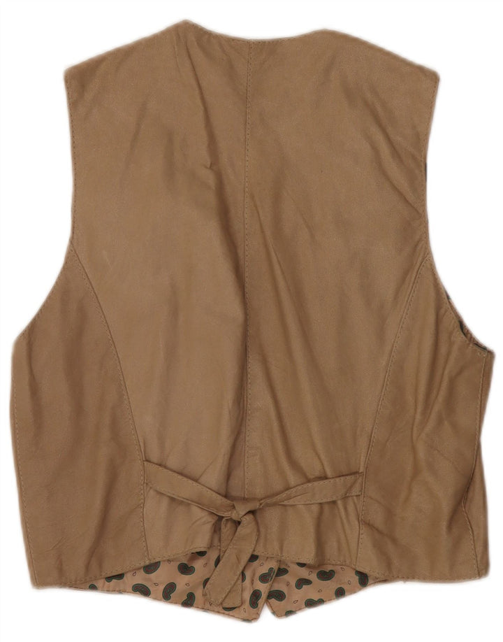 Chaleco vintage para mujer grande beige