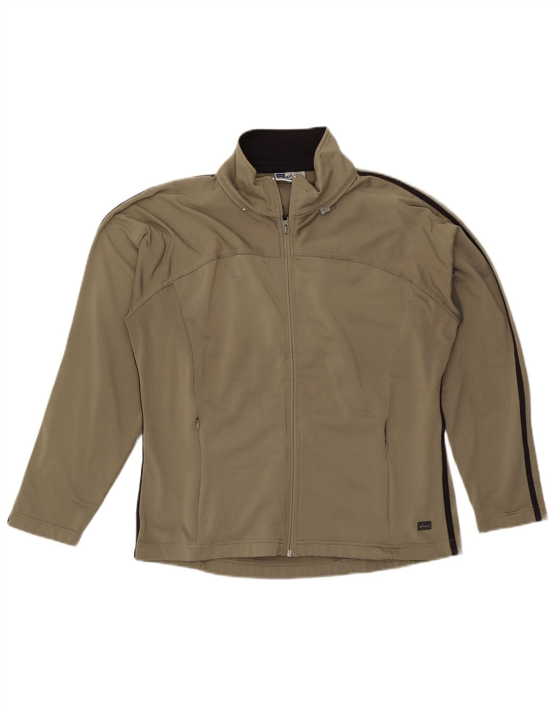 Asics Hombre Chándal Top Jacket Medium Caqui Poliéster