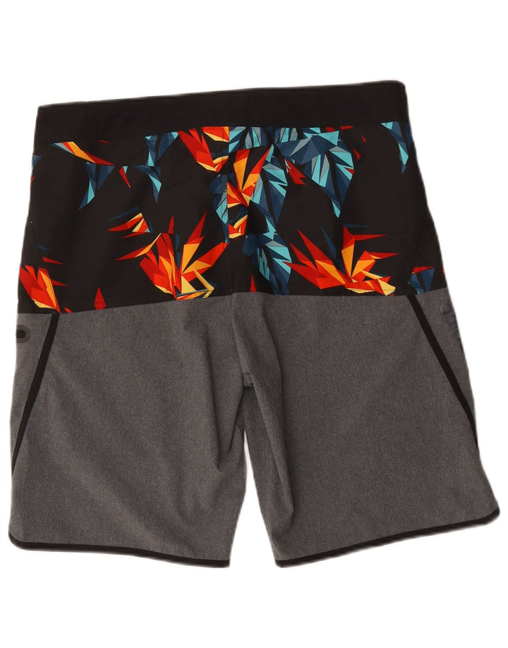 Bañador Adidas Hombre Gris Medio Geométrico Poliéster
