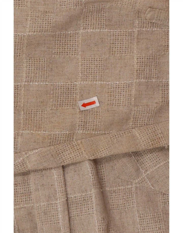Camisa VINTAGE para hombre 2XL Beige Check