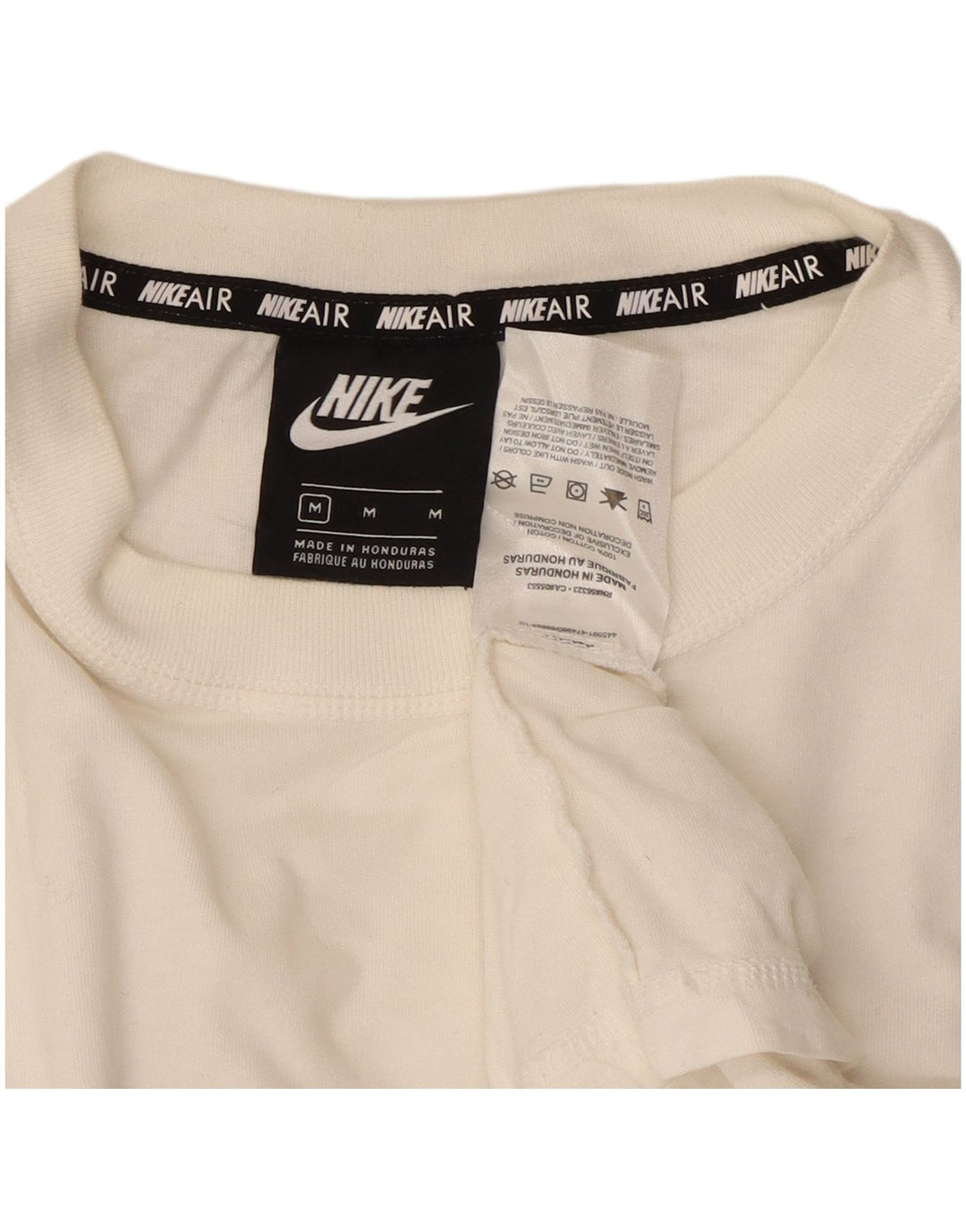 NIKE Camiseta gráfica para hombre Top Medium White Cotton