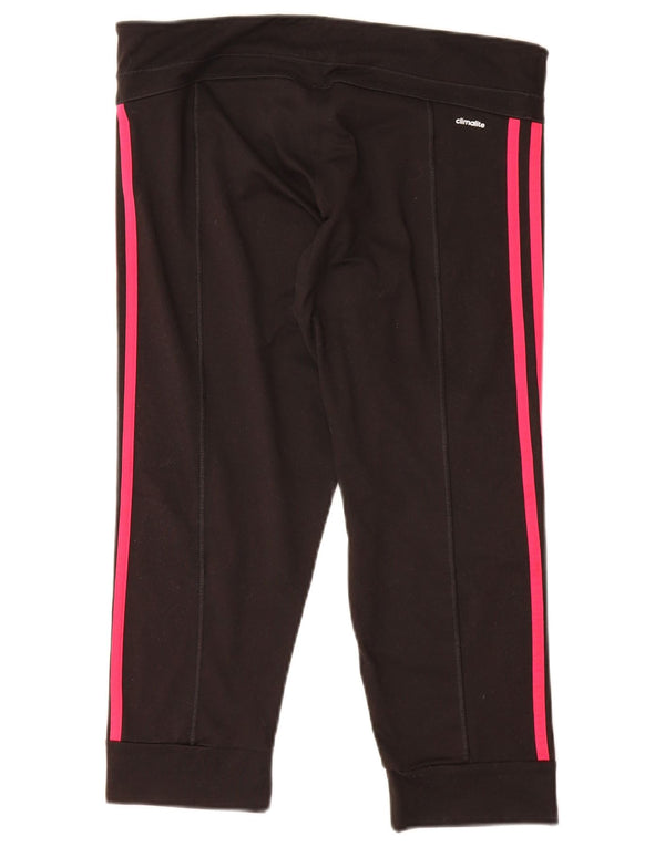 Adidas Mujer Climalite Chándal Pantalones Joggers UK 12/14 Mediano Negro