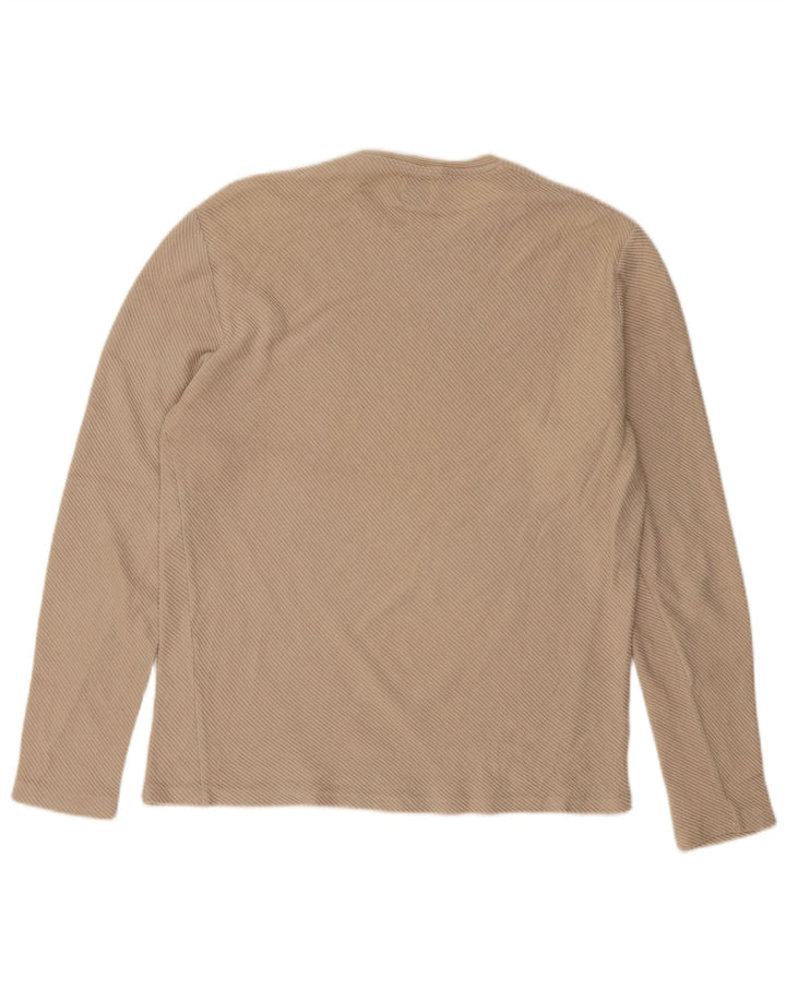 ZARA Hombre Top Manga Larga Large Beige