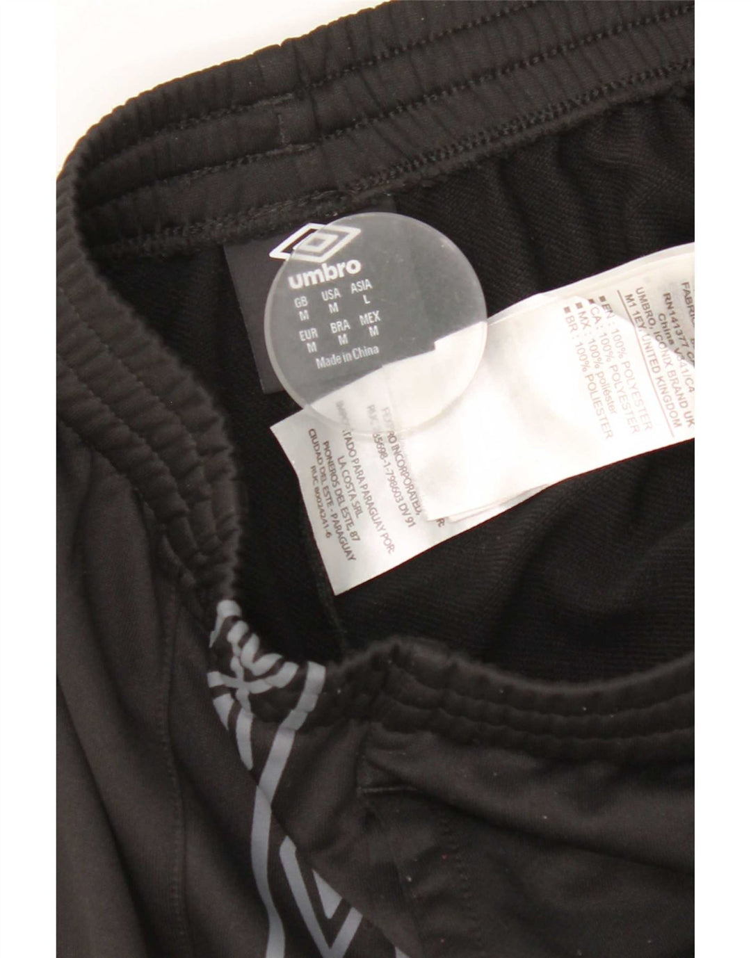 Pantalones De Chándal Con Gráfico Umbro Poliéster Negro Mediano Hombre
