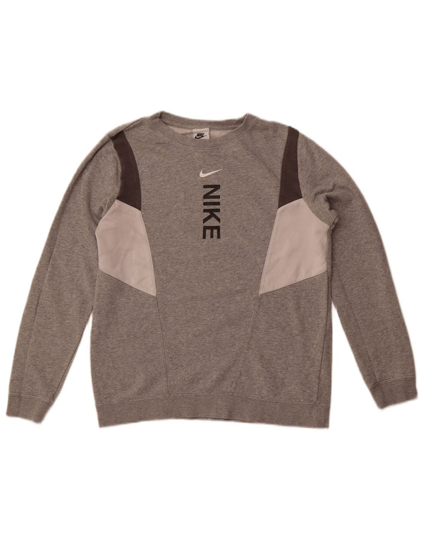 Nike Sudadera gráfica para niña 13-14 años XL Gris Colorblock Algodón