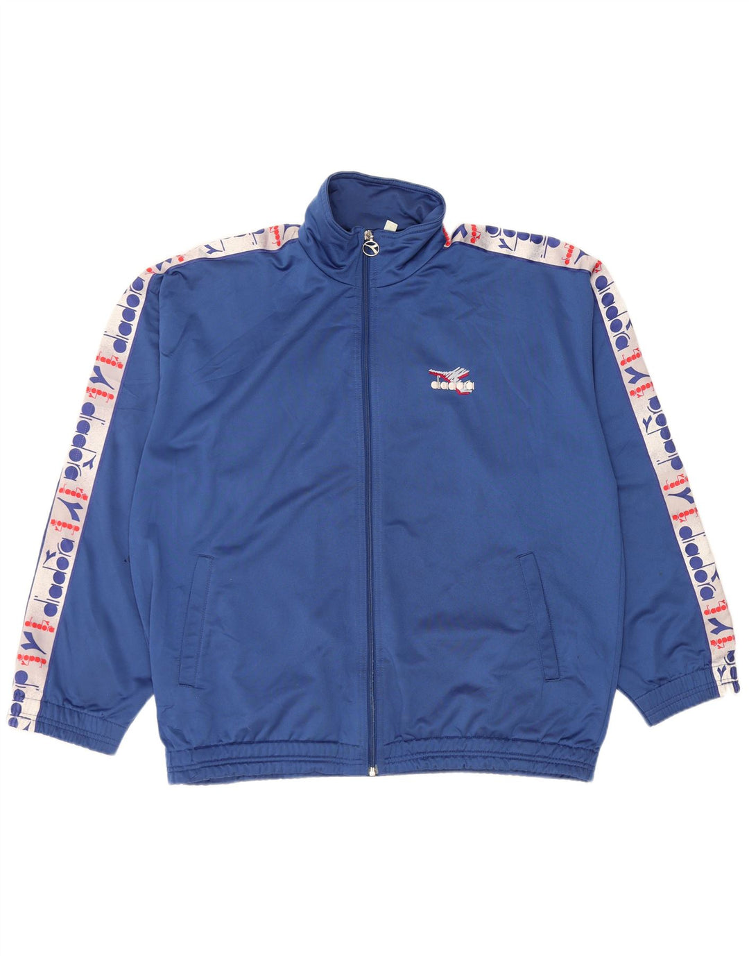 DIADORA Chaqueta superior de chándal con gráfico para hombre ES 44 XL Poliéster azul