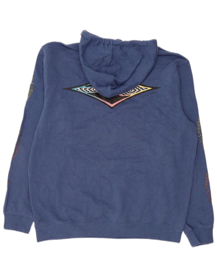 Billabong Hombre Gráfico Sudadera Con Capucha Jersey Grande Azul