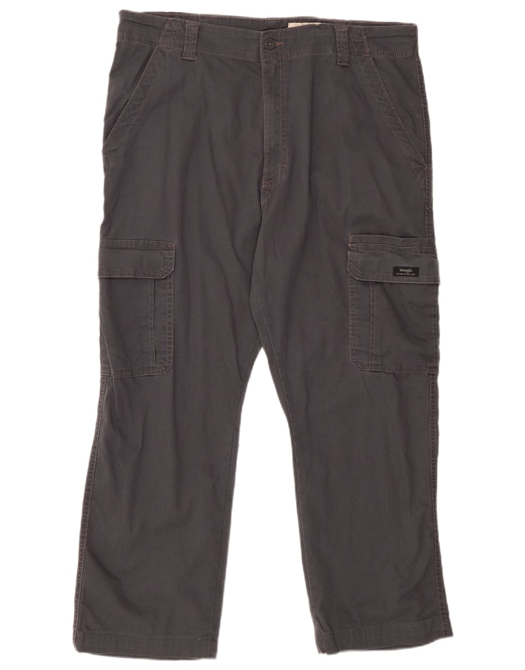 WRANGLER Pantalones cargo de corte relajado para hombre W38 L27 Algodón gris