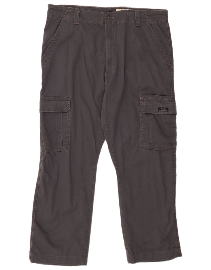 WRANGLER Pantalones cargo de corte relajado para hombre W38 L27 Algodón gris