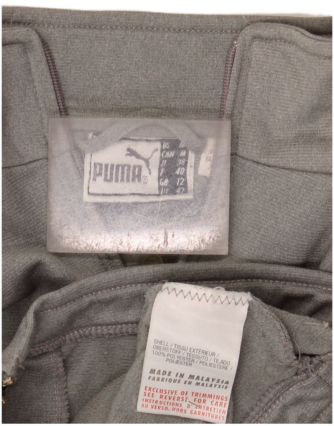 Puma Chaqueta de chándal para mujer UK 40 Poliéster color block gris medio