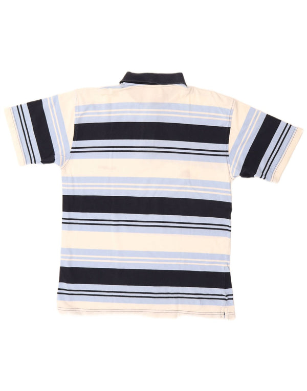 Polo Ellesse para hombre de algodón a rayas azul marino pequeño