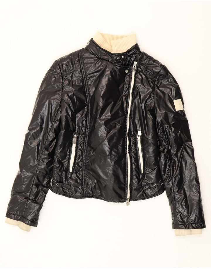 MONTECORE Chaqueta Acolchada Corta Mujer IT 42 Mediana Poliamida Negra