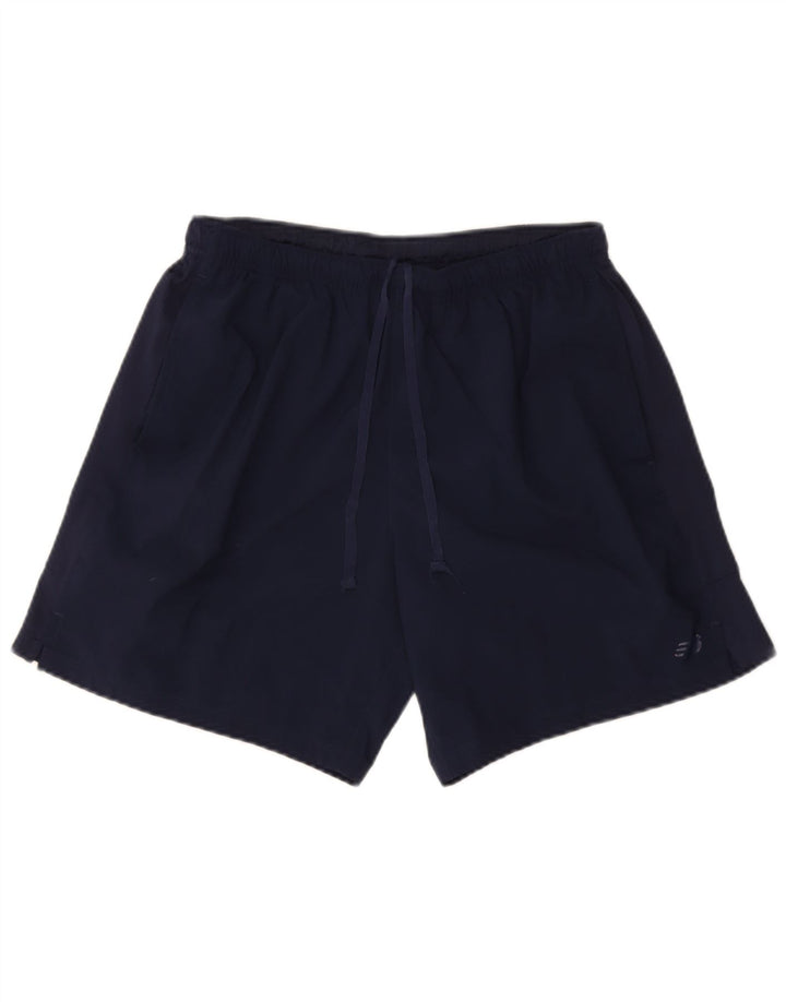 New Balance Pantalones cortos deportivos para hombre Grande Poliéster azul marino